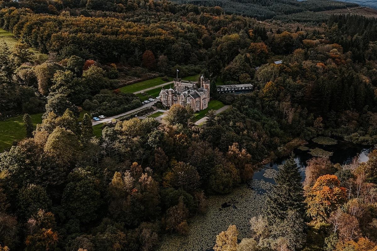 Exterior of the Castle, taken by drone