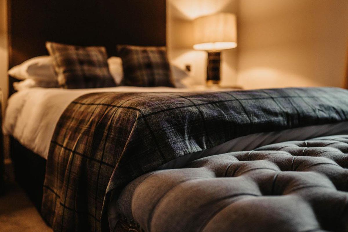 Double bedroom at Broadford Hotel, Skye