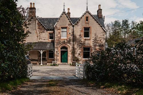 Exterior view of Shieldaig Lodge hotel 