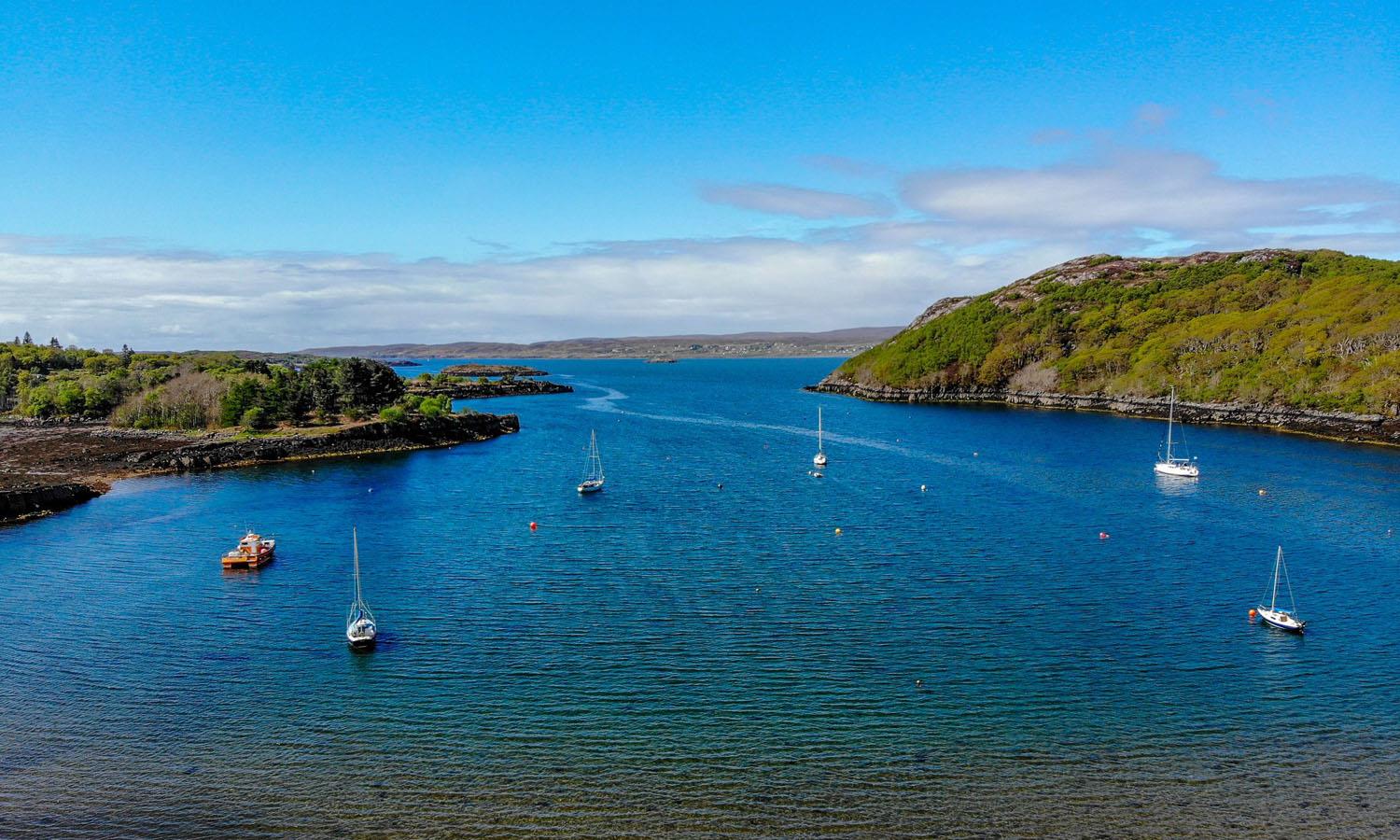 View of bay from Shieldaig lodge