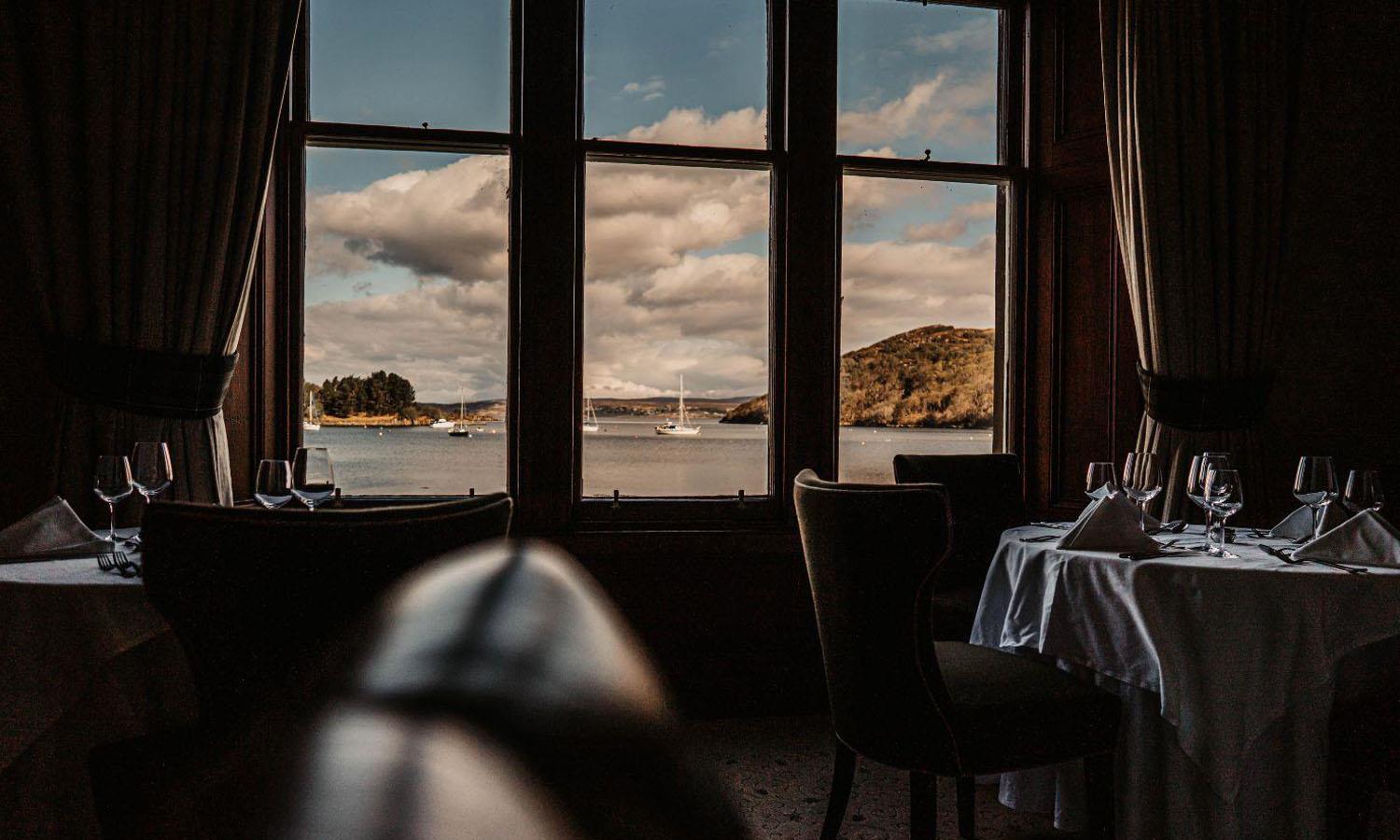 View of bay from Shieldaig lodge