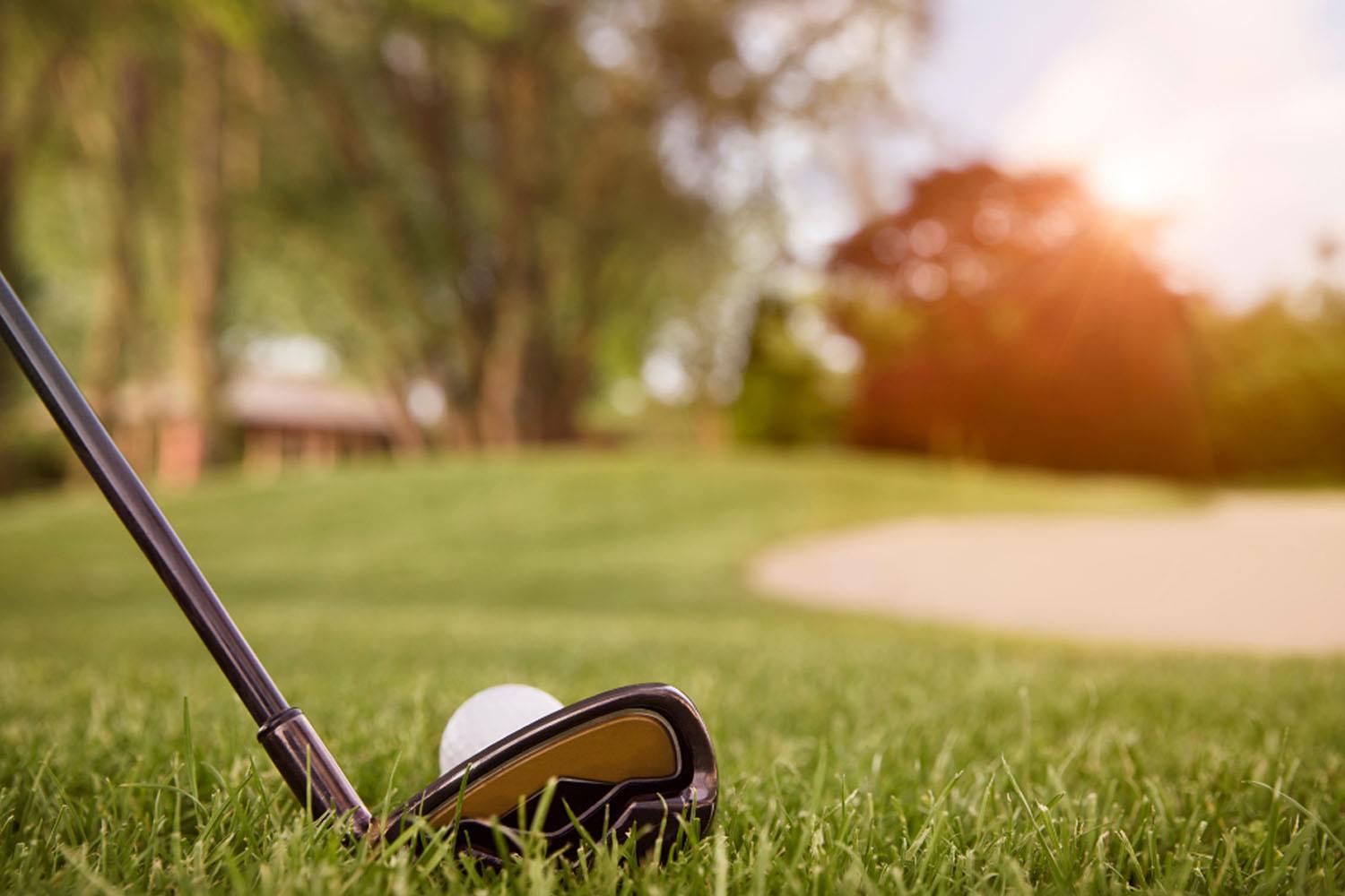 Close up of a golf club at Mundesley Golf Club