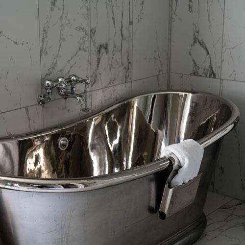 Roll top bath at Forss House hotel 