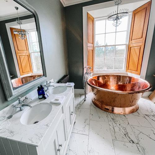 Bathroom at Forss House hotel 