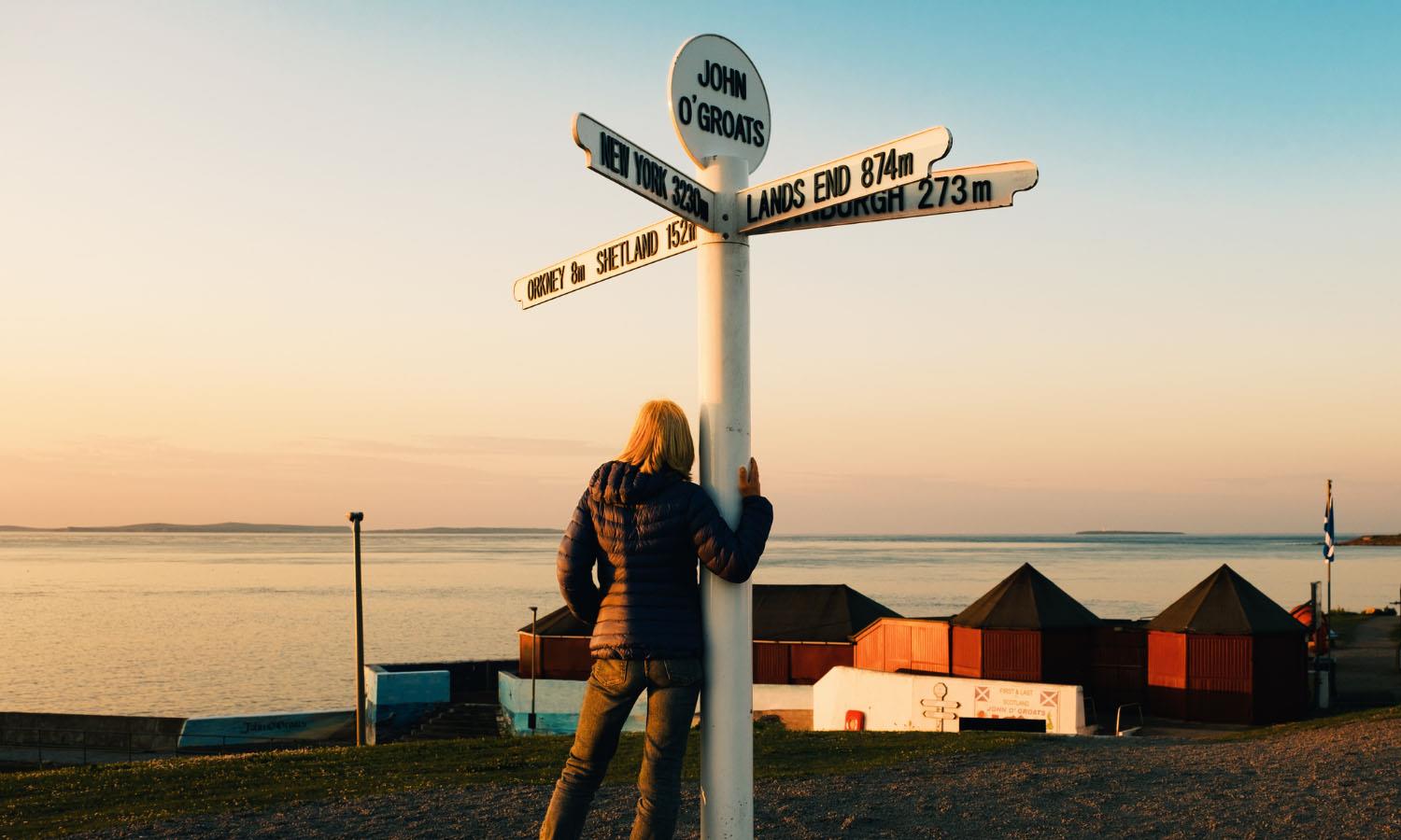 Signpost at John O Groats