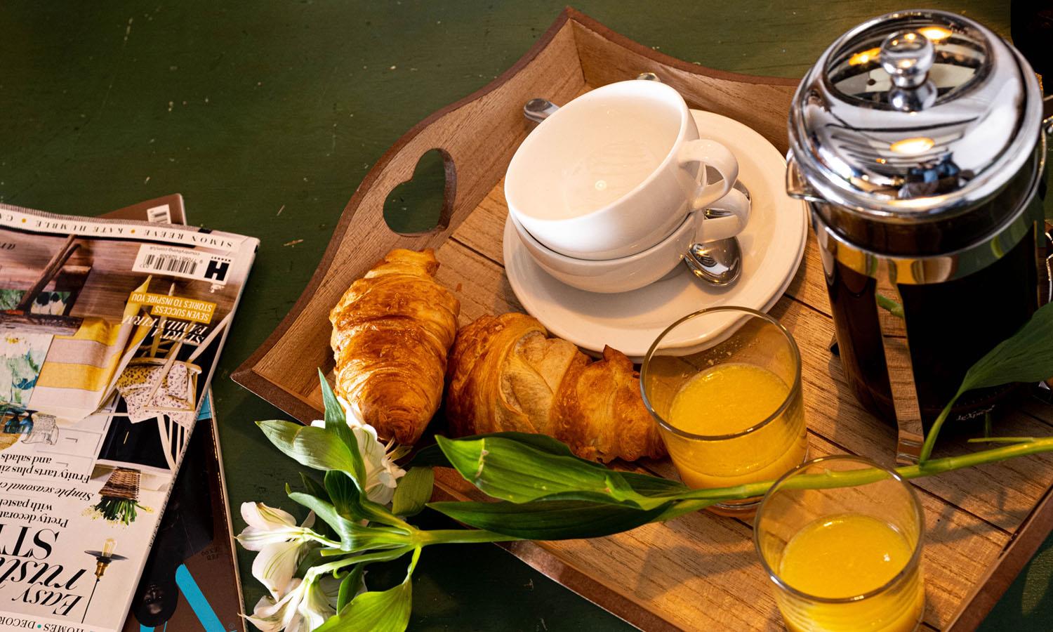 Hospitality tray at Kiln House