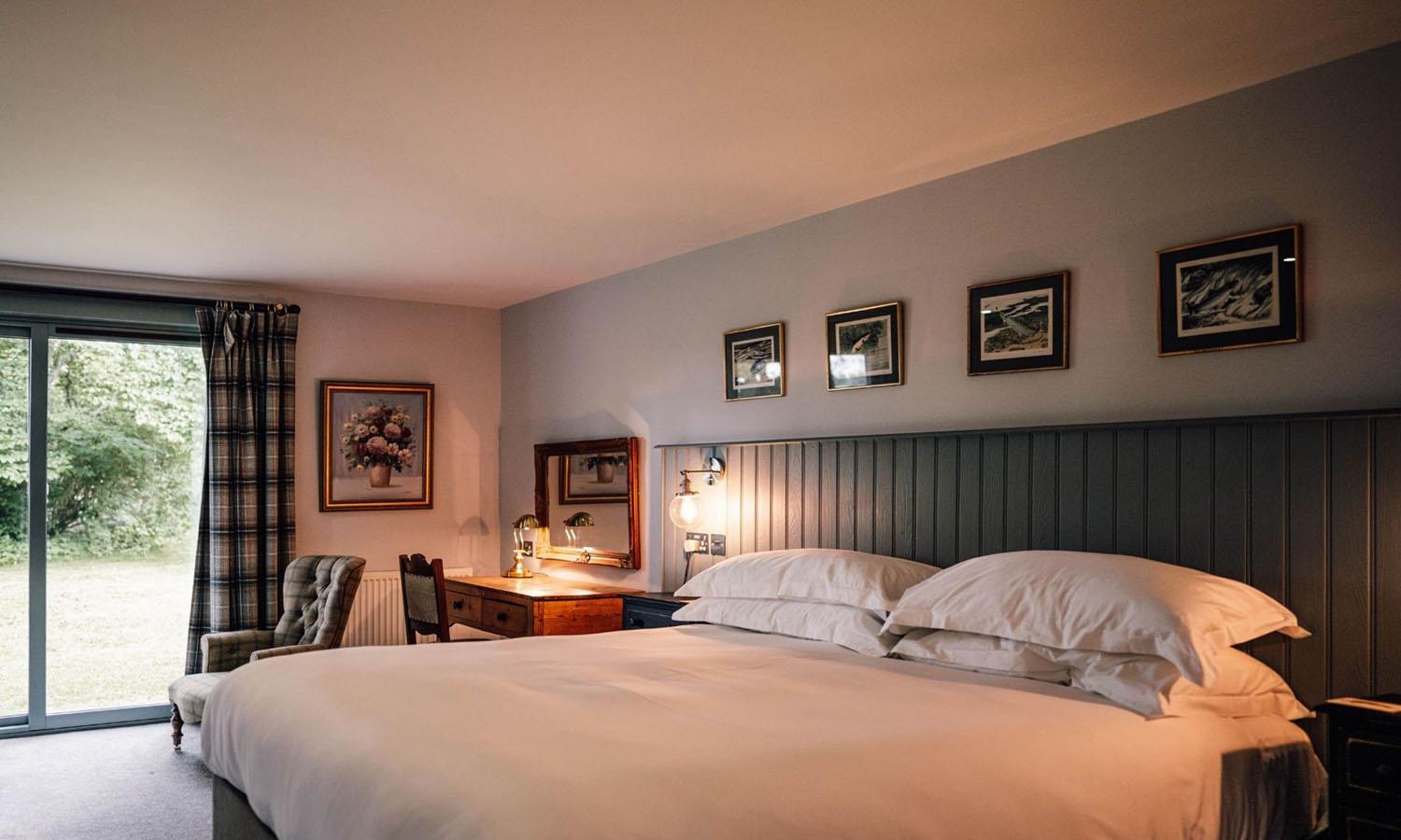 Master bedrroom at Forss House