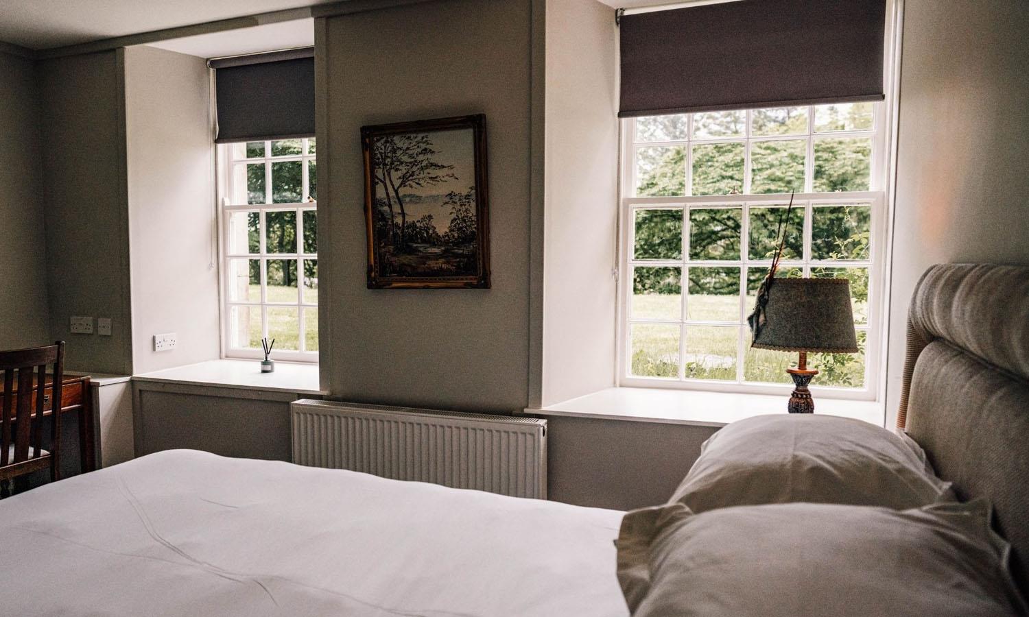 Master bedroom at Forss House