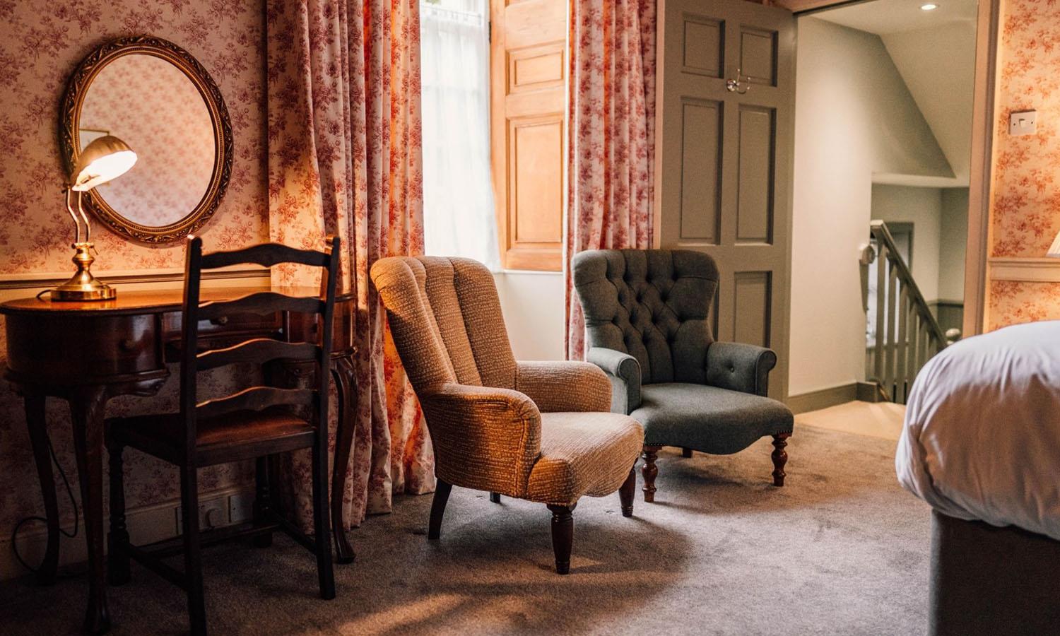 Master Bedroom at Forss House Hotel