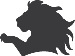Melville Castle's lion's head ident