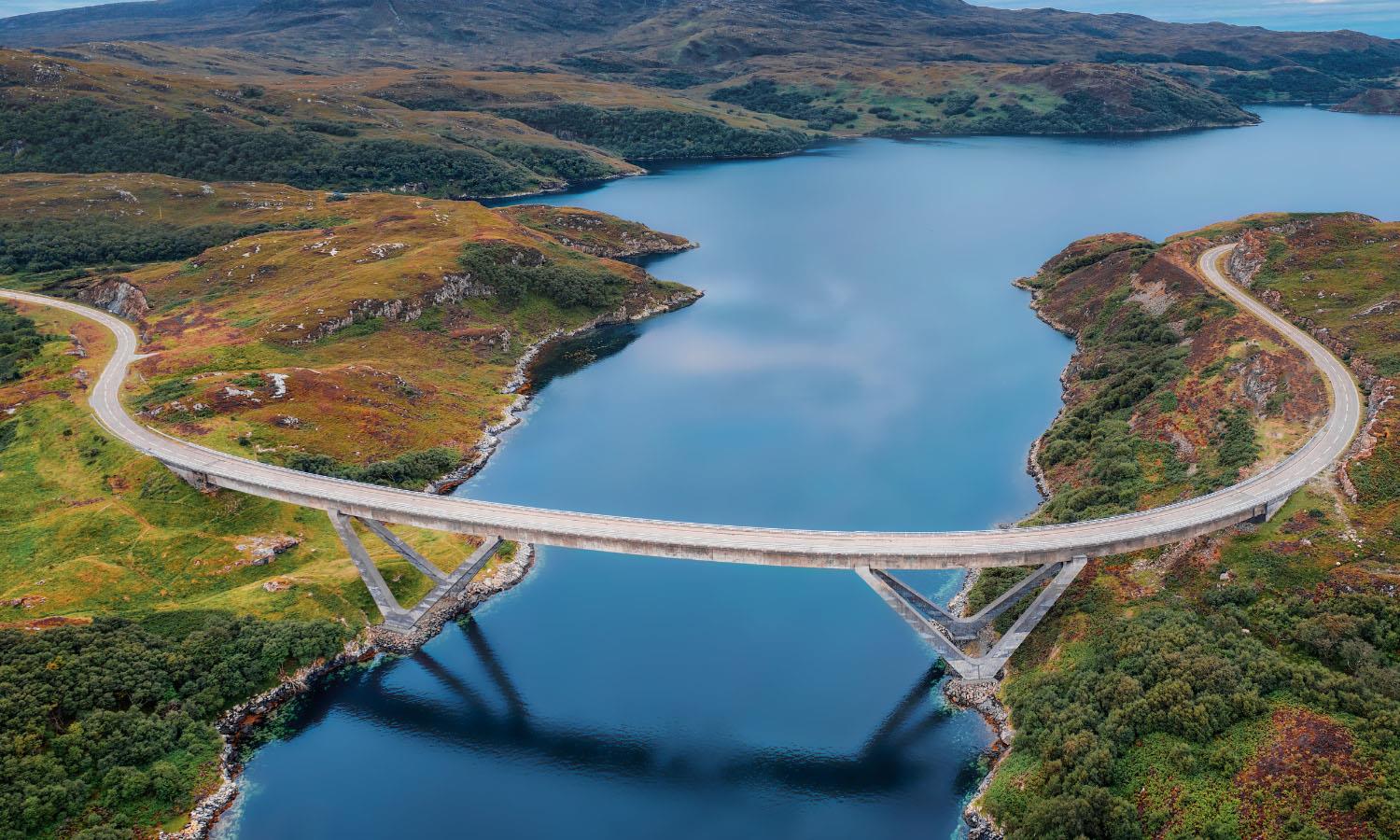 Bridge over a river on the N500