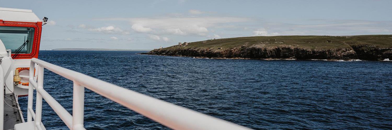 view of island from boat