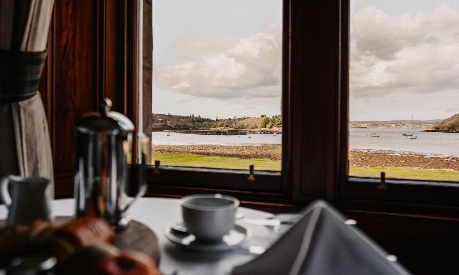 A view over the loch from Shieldaig's Loch-View Restaurant