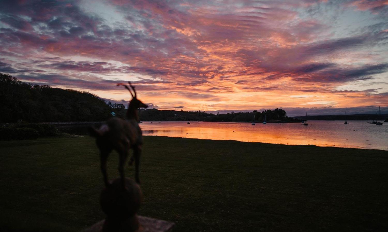Sunset at Sheldaig Lodge