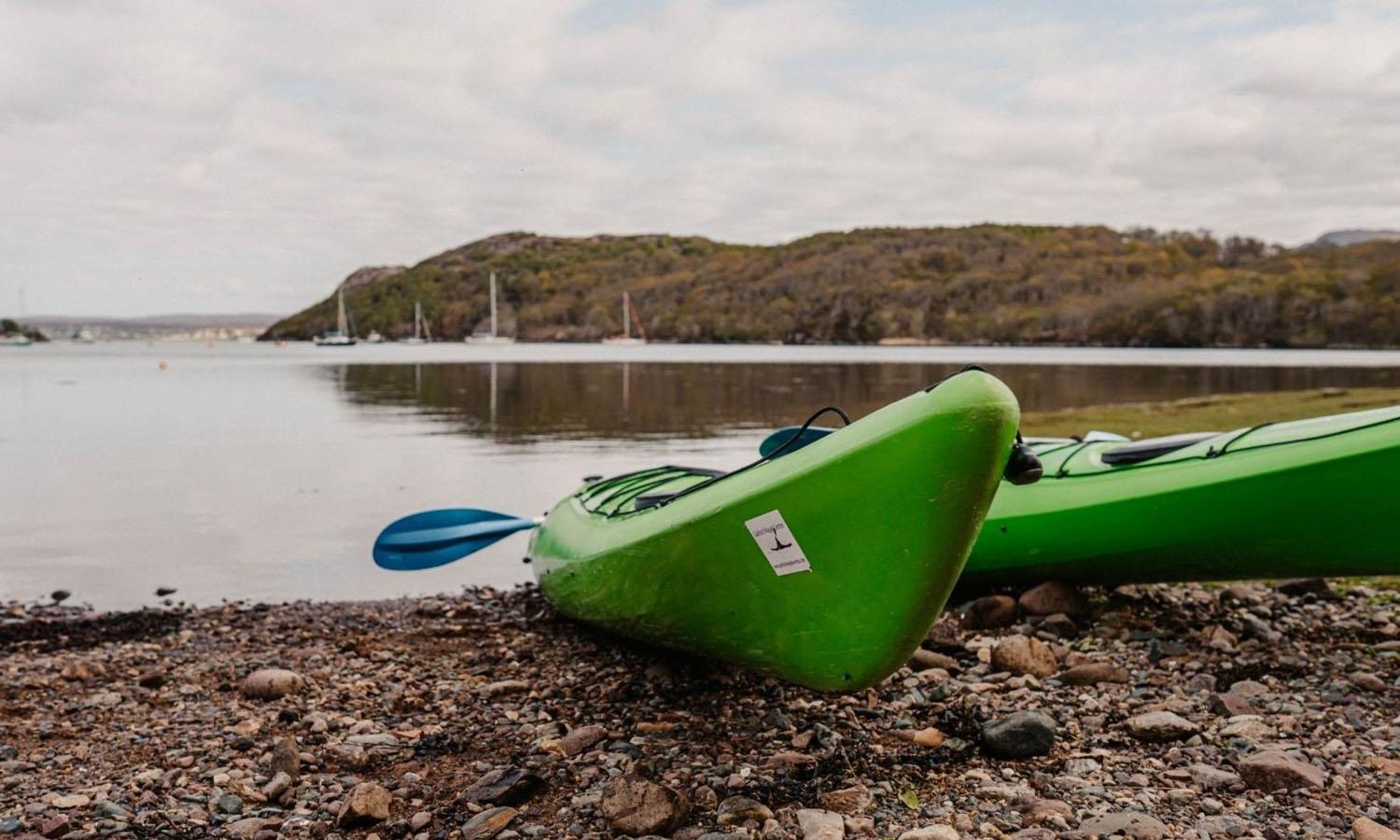 Canoe on the water's edge