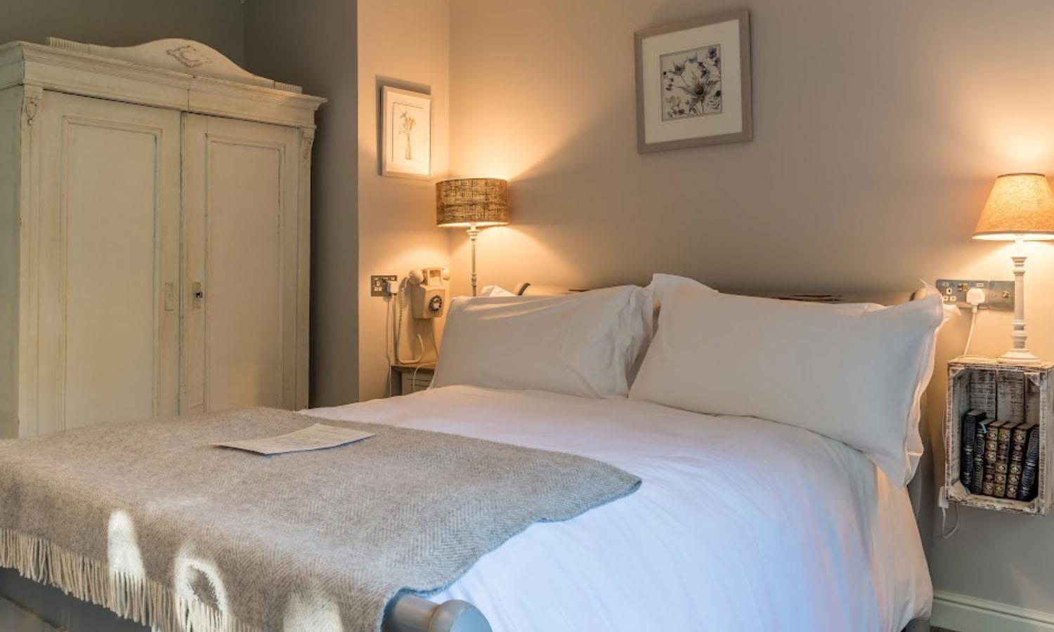 Double bedroom at Widbrook Grange hotel near Bath