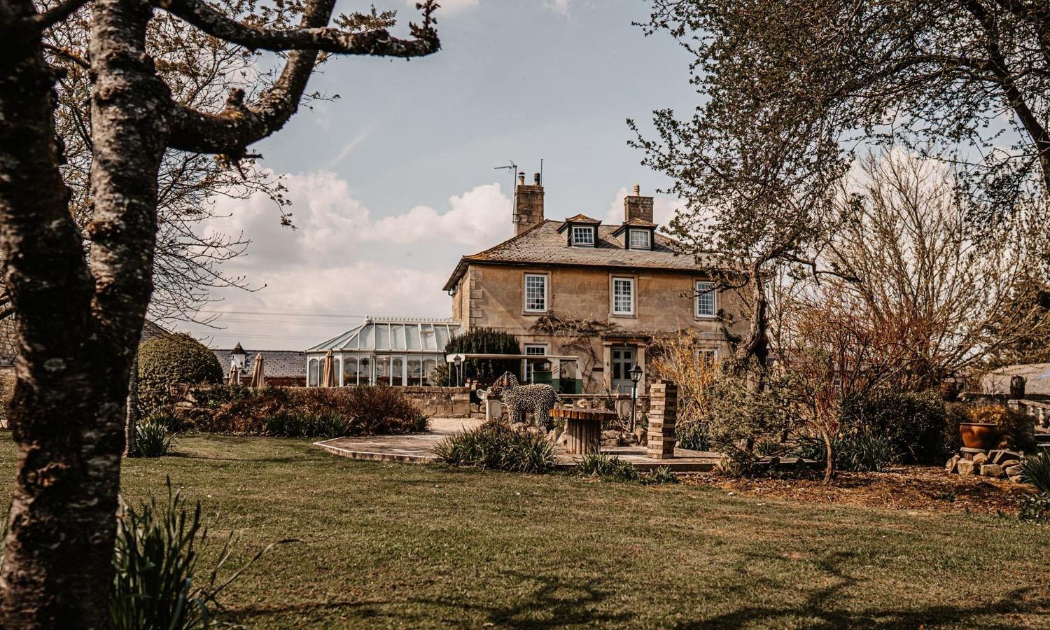 Exterior view of Widbrook Grange hotel near Bath