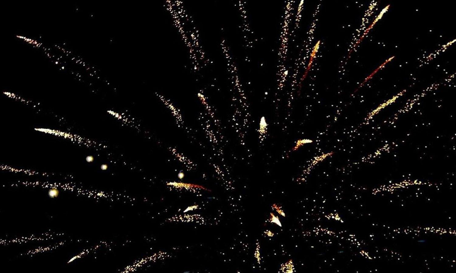 Fireworks exploding in the sky